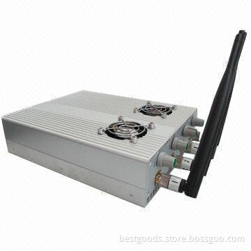 Desktop high-power mobile phone jammer